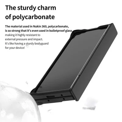 Cover Samsung Z Fold 6 Nukin 360 With Stand And Pencil Slot Araree - Black